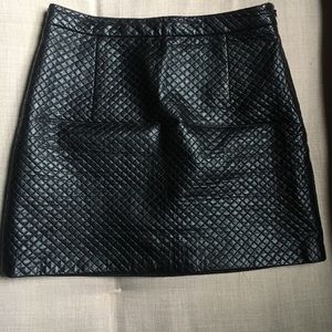 Top Shop Faux Leather mini skirt